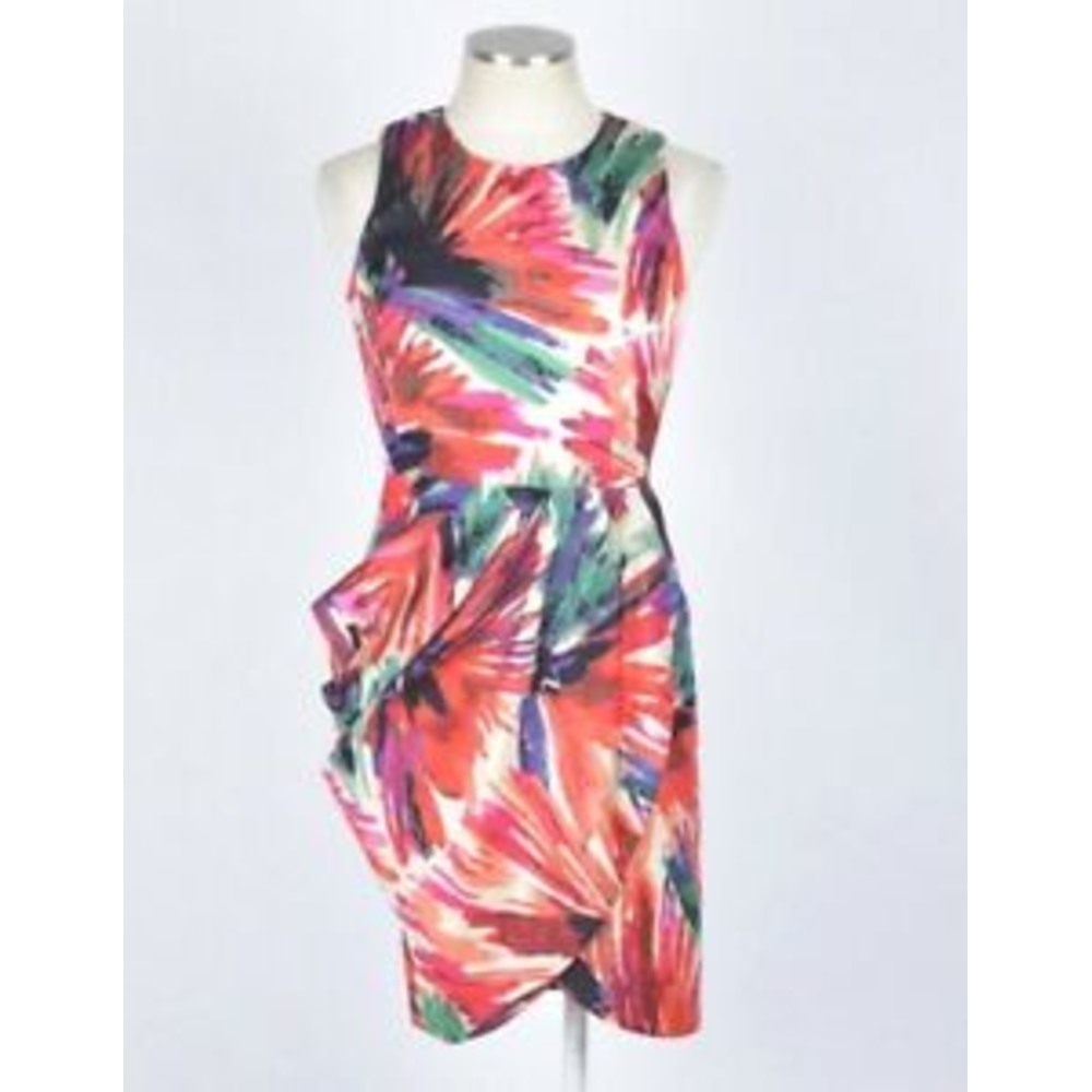 Ann Taylor LOFT watercolor tulip skirt dress